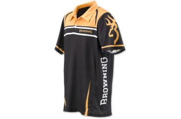 Image of Browning Team Browning Polo Shirt GLD/BLK S 3010527301