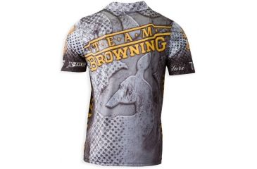 Image of Browning Team Polo Shirt,Gold/Gray,2XL 3010556905