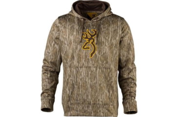 Image of Browning LS Tech Hoodie - Men's, Mossy Oak Bottomland, Large, 3011881903