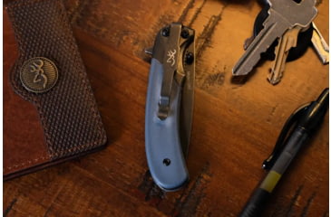 Image of Browning The Range Folding Knife, 2.75in, 7Cr17Mov, Drop Point, Alloy Handle, N, 3220365