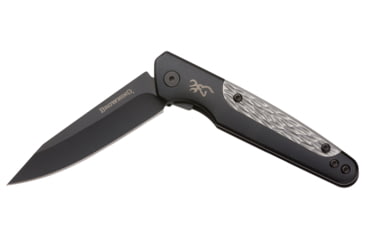 Image of Browning Tie Fork Folding Knife, 3in, D2 High Carbon Steel, Drop Point, Titanium Handle, N, 3220472