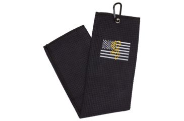 Image of Browning Towel Browning Team, Black/Flag, One Size, 30078999