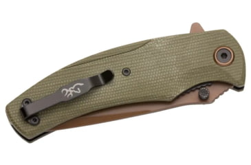 Image of Browning Trailside Folding Knife - Box, 3.5in, D2 High Carbon Steel, Drop Point, Laminate Handle, N, 3220466B