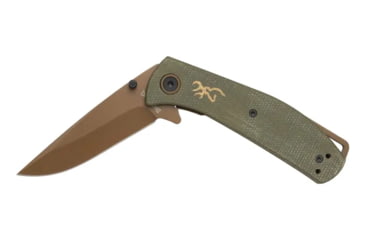 Image of Browning Trailside Folding Knife, 3in, D2 High Carbon Steel, Drop Point, G10 Handle, N, 3220516