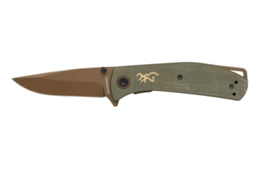Image of Browning Trailside Folding Knife, 3in, D2 High Carbon Steel, Drop Point, G10 Handle, N, 3220516