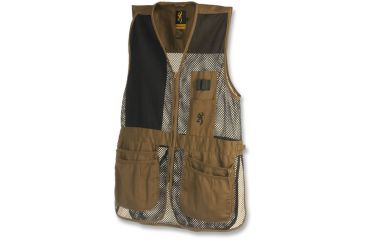Image of Browning Trapper Creek Mesh Shooting Vests, Clay/Black, S 3050266801