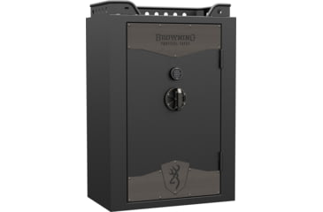 Image of Browning US49 Armored Cast Iron SG Electronic Gun Safe, 49 Guns, Satin Black, 1601100343