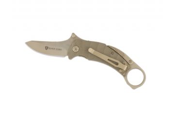 Image of Browning Vanquish Pocket Deploy Tan Folding Knife,2.75in Drop Point Blade,G-10 Handle 320182BL