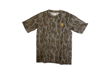 Image of Browning Wasatch Short Sleeve Shirt - Mens, Mossy Oak Bottomlands, Small, 3017811901