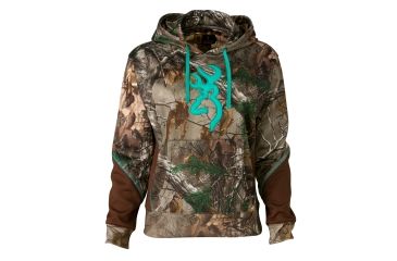 Image of Browning Wasatch Two Tone Hoodie For Her,Mossy Oak Break-Up Country,L 3017492803