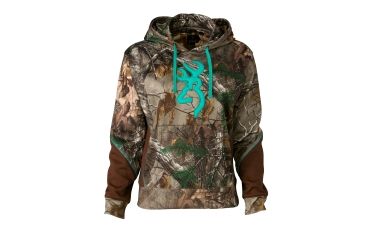 Image of Browning Wasatch Two Tone Hoodie For Her,Mossy Oak Break-Up Country,M 3017492802