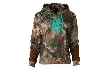 Image of Browning Wasatch Two Tone Hoodie For Her,Mossy Oak Break-Up Country,XL 3017492804