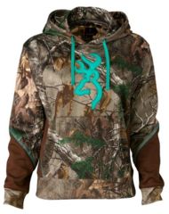 Image of Browning Wasatch Two Tone Hoodie For Her,Realtree Xtra,2XL 3017492405