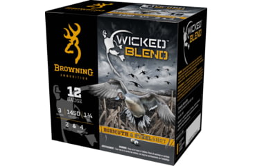 Image of Browning Wicked Blend 12 Gauge 1 1/4 oz 3in #2 Centerfire Shotgun Ammo, 25 Rounds, 2, B193431232