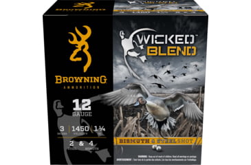 Image of Browning Wicked Blend 12 Gauge 1 1/4 oz 3in #2 Centerfire Shotgun Ammo, 25 Rounds, 2, B193431232