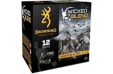 Image of Browning Wicked Blend 12 Gauge 1 1/4 oz 3in #BB Centerfire Shotgun Ammo, 25 Rounds, BB, B193431230