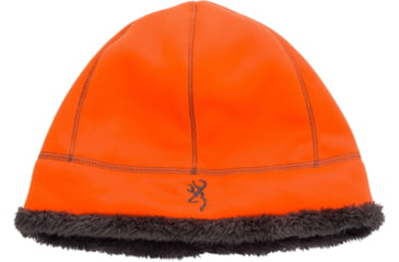 Image of Browning Wicked Wing Highpile Beanie, Blaze/Charcoal, One Size, 30866879