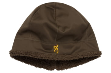 Image of Browning Wicked Wing Highpile Beanie - Mens, Major Brown, One Size, 30866898