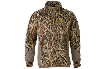 Image of Browning Wicked Wing Smoothbore 1/4 Zip Top,Mossy Oak Shadow Grass Blades,S 3016152501