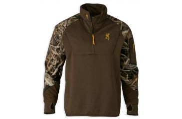 Image of Browning Wicked Wing Timber 1/4 Zip Fleece,Mossy Oak Bottomland,L 3016271903