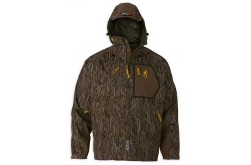 Image of Browning Wicked Wing Timber Rain Jacket,Mossy Oak Bottomland,L 3043311903