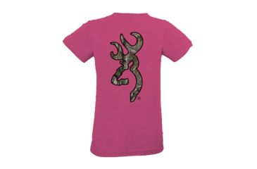 Image of Womens Graphic Rt Extra Buckmark Short Sleeve T-Shirt, Hot Pink