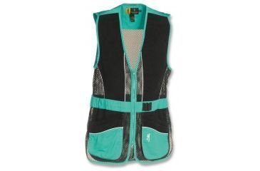 Image of Browning Womens Sandoval Shooting Vest, Aqua/Black, S 3050707501