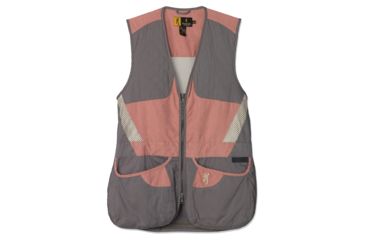 Image of Browning Womens Summit Shooting Vest,Smoke/Hot Pink,Small 3050719401