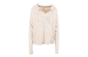 Image of Browning Womens Verbena Hooded Tee, Bleached Apricot, 2XL, A000333580106
