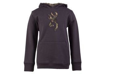 Image of Browning Youth Buckmark Camo Sweatshirt, Nine Iron, S BRI030003.288334.S