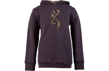 Image of Browning Youth Buckmark Camo Sweatshirt, Nine Iron, M BRI030003.288334.M