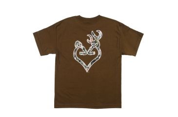 Image of Browning Youth MO Country Buckheart S,S Tee, Coffee, Small A000230020102