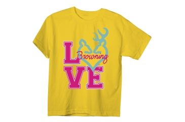 Image of Youth Graphic Varsity Buckheart Short Sleeve T-Shirt, Yellow