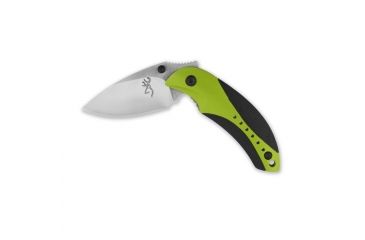 Image of Browning Zipper Pull Keychain Light 1 White LED 13 Lumens, 1 Green LED 6 Lumens,Minnow Folding Pocketknife,Green/Black 3710061