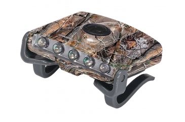 Image of Brunton Hatclip Task Light, 3 White LED, 2 Green LED, Camo F-CLIP-C