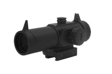 Image of BSA Optics 3x Prism Scope w/Fixed Sights, 30mm Tube, Red/Green Illuminated Crosshair Reticle, Black, 3X30PRRG