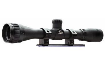 Image of BSA Optics 4x32 Duplex Reticle Air Rifle Scope, Black w/Target Turrets, Adjustable Objective