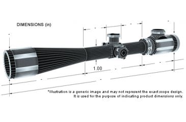 Image of BSA Optics Crossbow Scope - dimensions