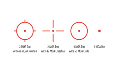 Image of BSA Optics Reflex Red Dot Sights with Mount, 33mmx24mm, Matte, Black, RS-3324RL