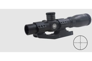 Image of BSA Optics Tactical Weapon 1-4x Rifle Scope, Mil-Dot Reticle, .223/.308 Turrets, Black TW-14X24W1PMTB