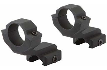 Image of BSA Optics Tactical Weapon 2 Piece 1in Rail Mount, Black TWAR2PM