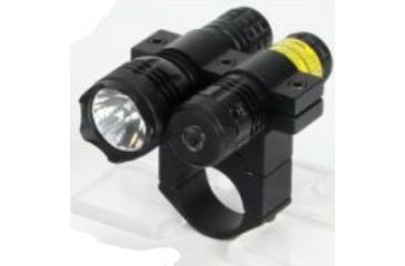 Image of BSA Optics 650nm Tactical Weapon Red Laser Sight w/ 80 Lumen Flashlight, Black TWLLCP