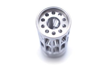 Image of BSF Barrels Gen 2 Compensator, .875 OD, 1/2x28 Thread, 9mm Luger, 2 in Length, 416R Steel, Polished, Stainless, PC8759MM28