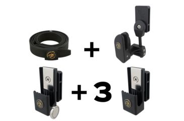 Image of Black Scorpion Outdoor Gear USPSA Super Squad Holster / Shooting Belt Combo, 2011, Black, Medium, CO08-MP04H052011-BTMBK