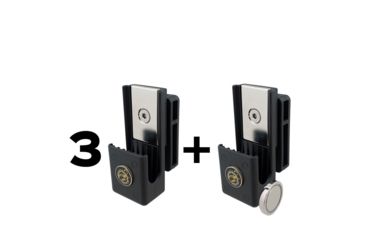 Image of Black Scorpion Outdoor Gear USPSA Thunderbolt Pistol Magazine Pouches Combo, Black, CO10-MP04-BK
