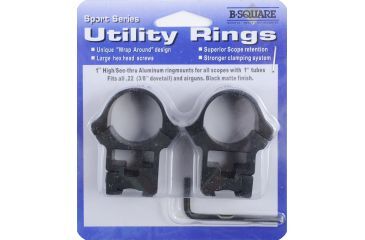 Image of B-Square Sports Utility Weaver Aluminum Rings, High, Black 1008659