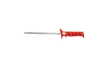 Image of Bubba Blade 10in Sharpening Steel, Carbon Stainless Steel, Red Handle BB1-ST-BP