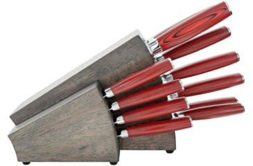 Image of Bubba Blade Complete Kitchen And Steak Knife Set, Stainless Steel, G10 Handles, 1137661