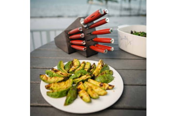 Image of Bubba Blade Complete Kitchen And Steak Knife Set, Stainless Steel, G10 Handles, 1137661