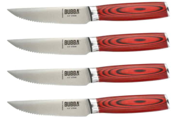 Image of Bubba Blade Complete Kitchen And Steak Knife Set, Stainless Steel, G10 Handles, 1137661